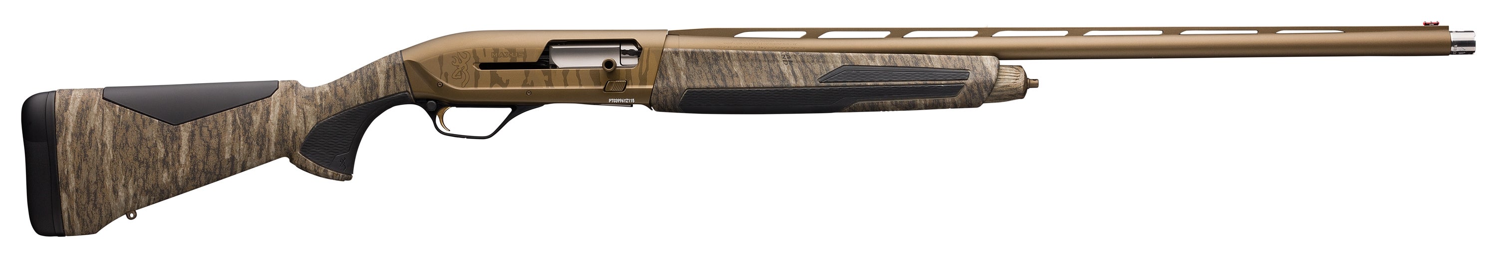 Browning 011706205 Maxus II Wicked Wing 12 Gauge 3.5″ 4+1 26″ Barrel, Burnt Bronze Cerakote Metal Finish, Mossy Oak Bottomland with Overmolded Grip Panels Stock