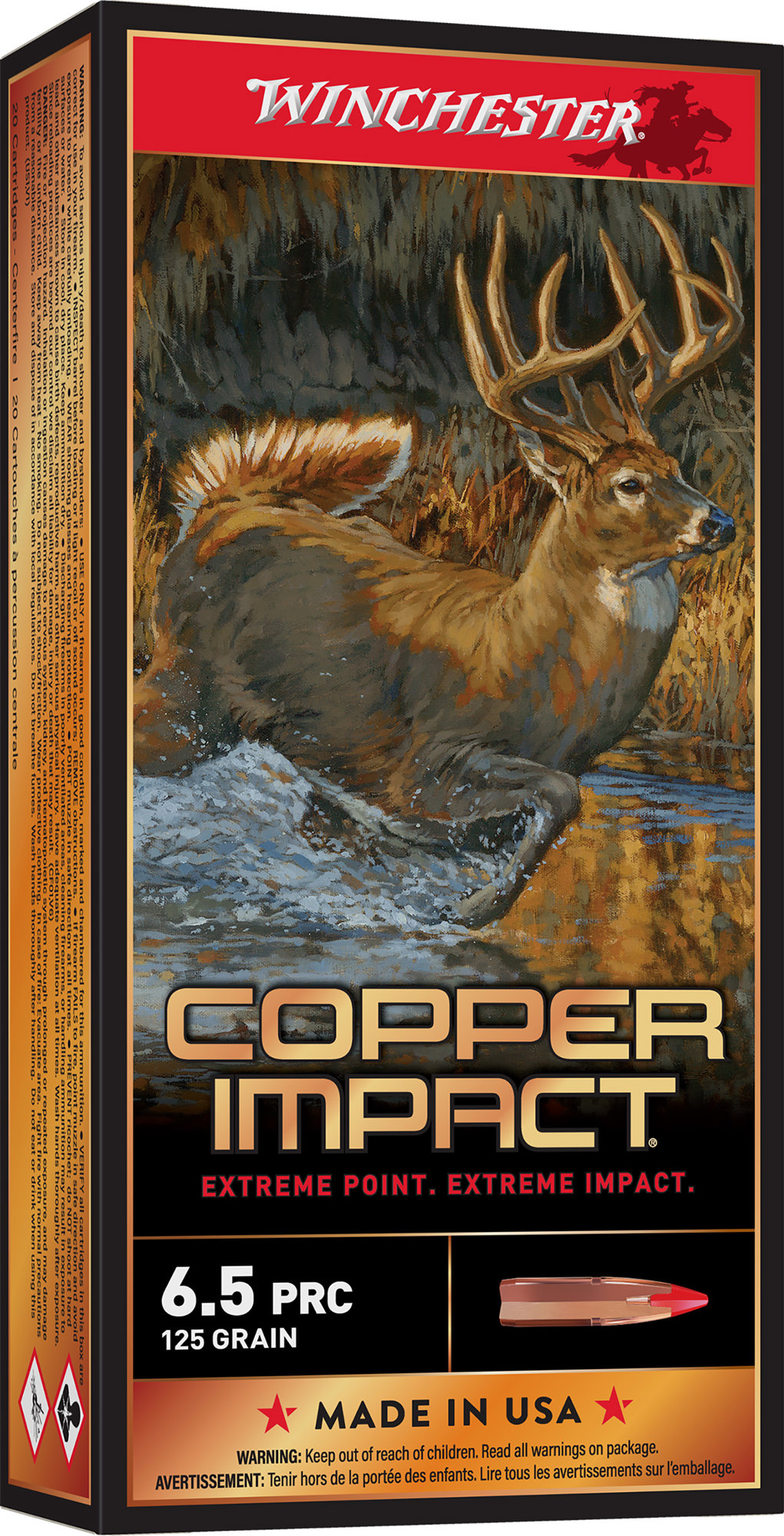 WIN DEER SEASON XP CP 6.5PRC 125GR LF 20/10
