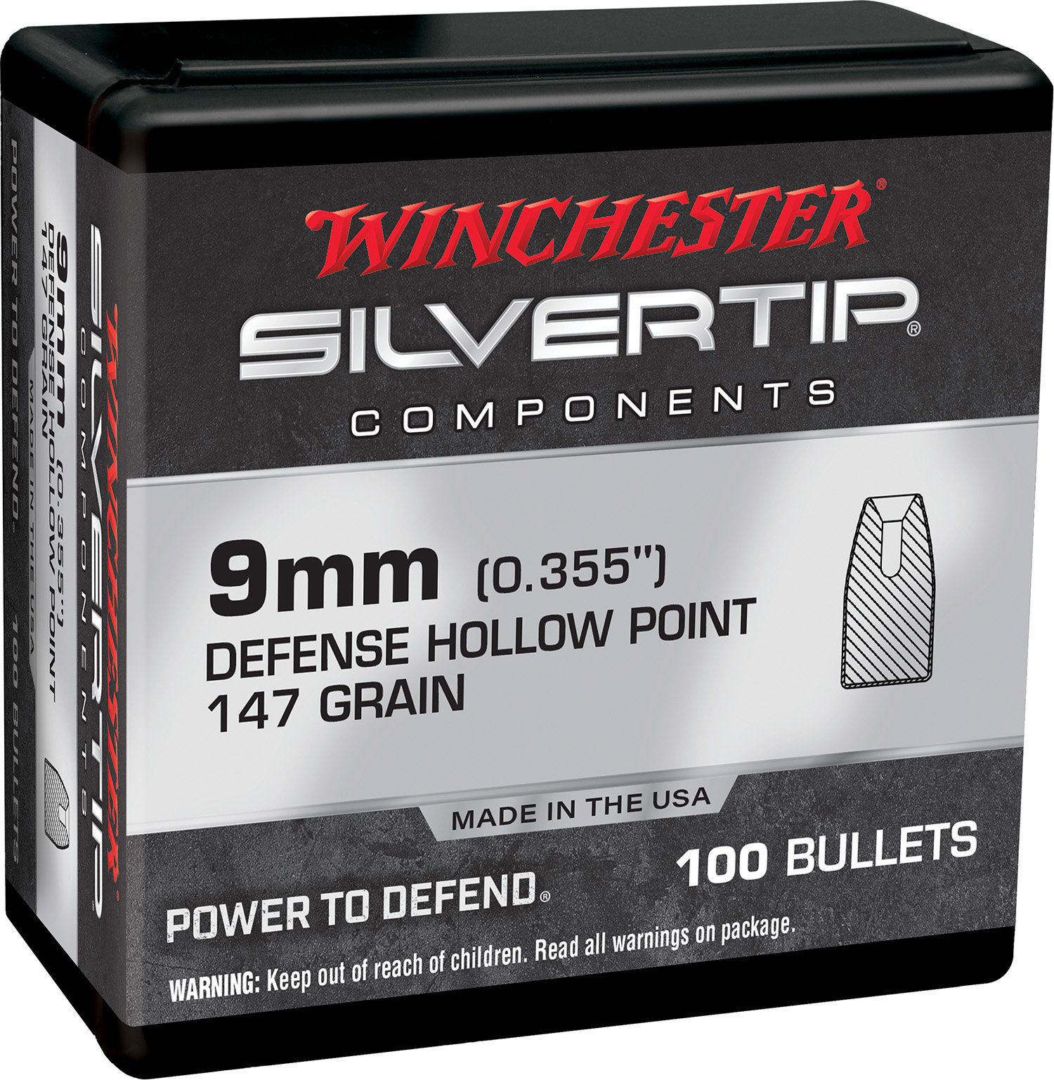 Winchester WINCHESTER AMMO 9mm Silvertip HP 147Gr 100rd