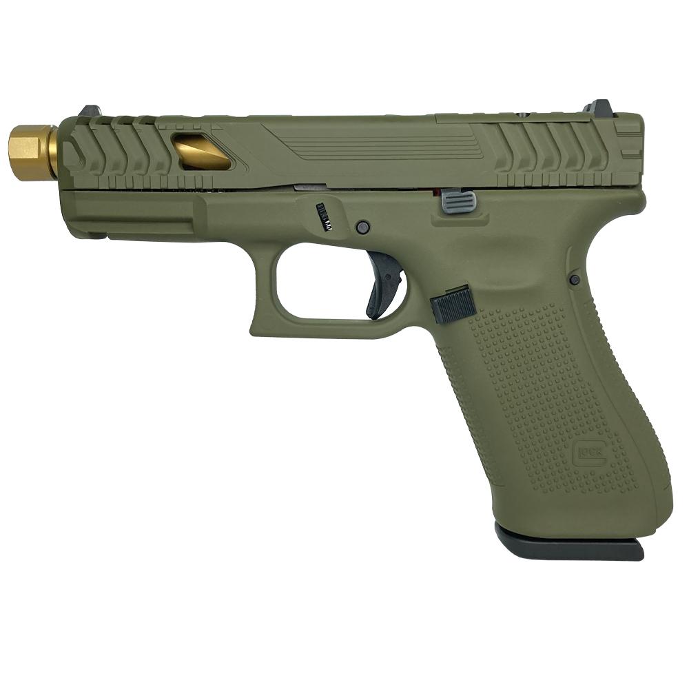 Glock GLOCK G45 G5 Custom 9mm 4.6" 17rd Optic Ready Pistol + Threaded Zaffari Gold Precision Barrel | ODG