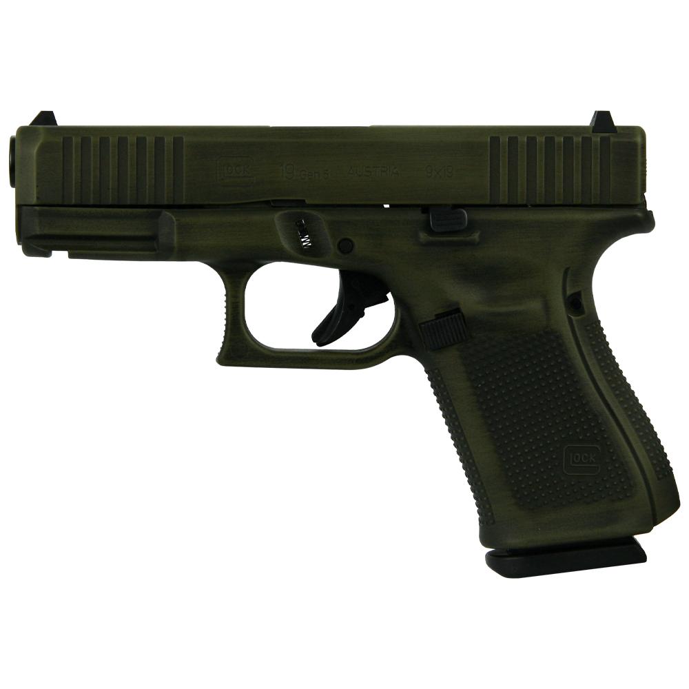 Glock Glock 19 Gen 5 Bazooka Green Distressed