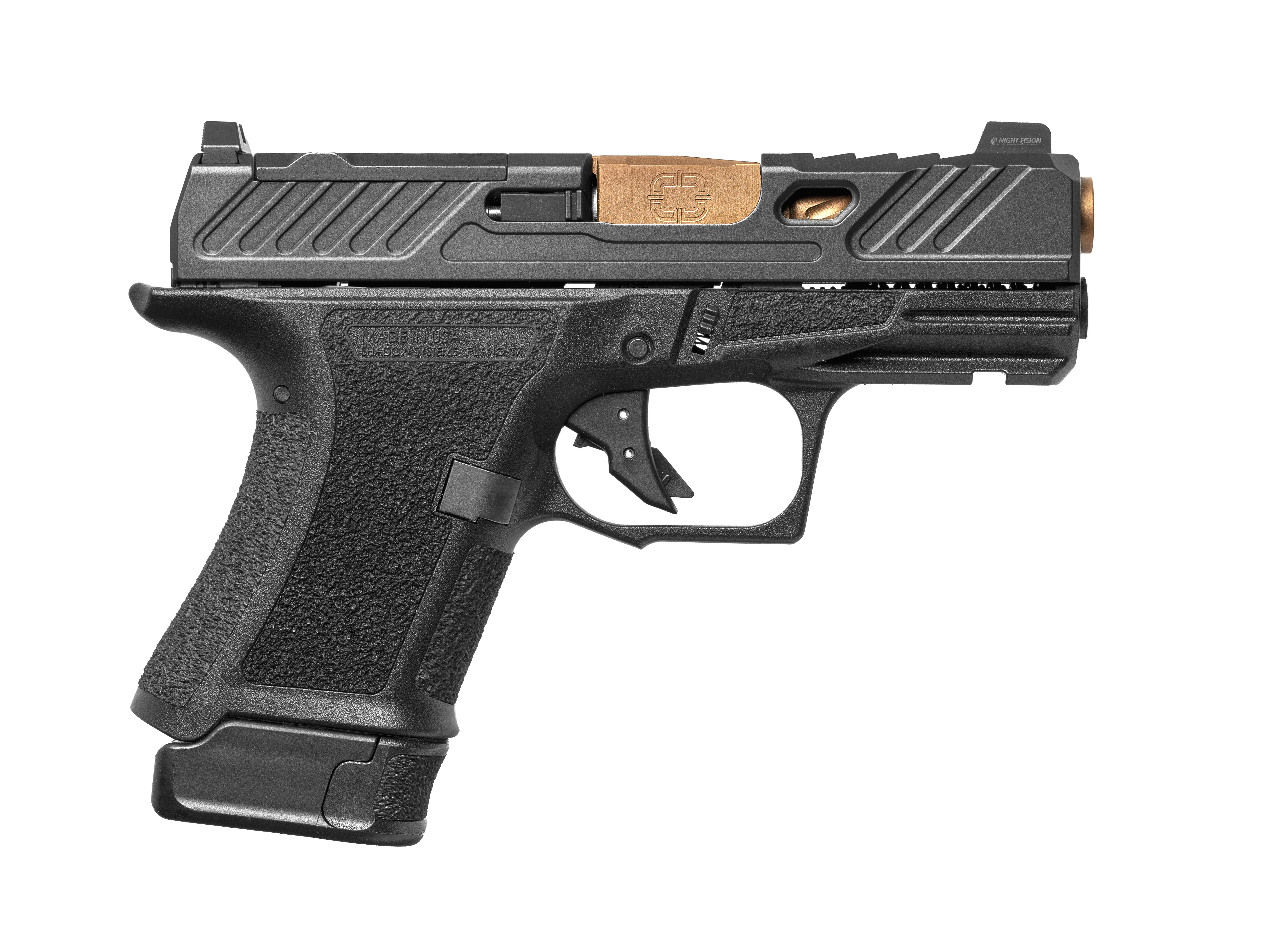 SHADOW SYSTEMS CR920 Elite 9mm 3.4" 13rd Optic Ready Pistol - Black / Bronze