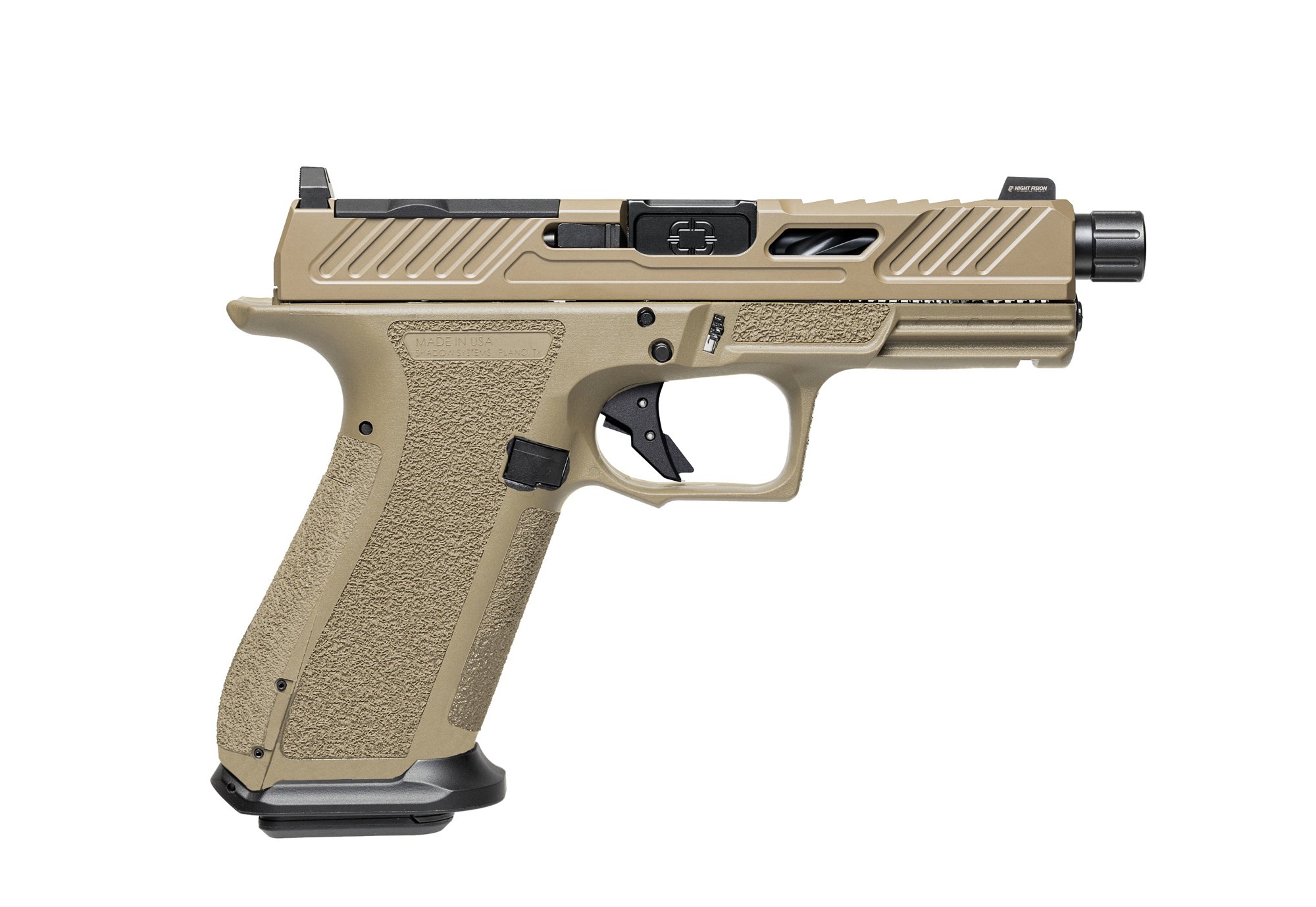 SHADOW SYSTEMS XR920 Elite 9mm 4.5" 17rd Optic Ready Pistol w/ Night Sights & Threaded Barrel | FDE