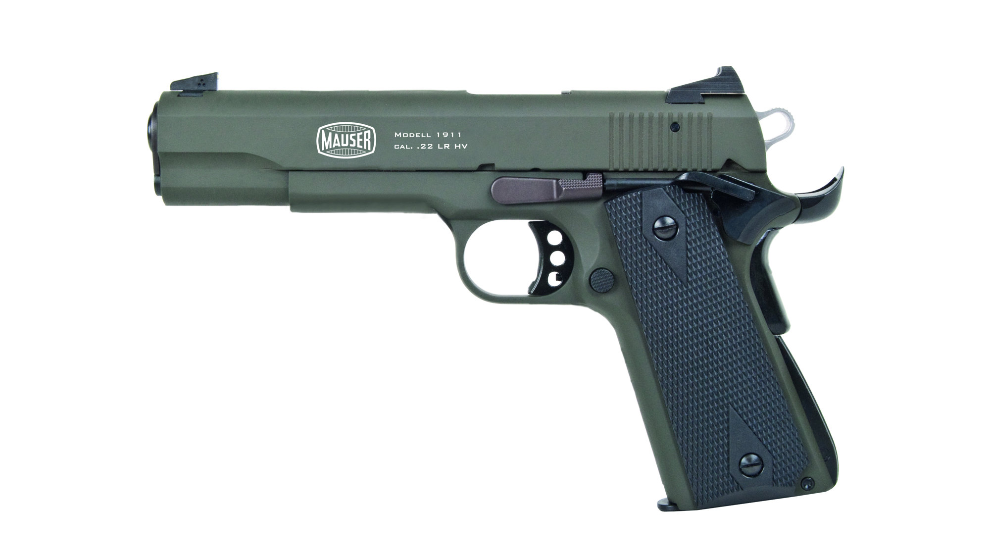 BLUE LINE SOLUTIONS MAUSER 1911 22 LR 5" 10rd - Green / Black