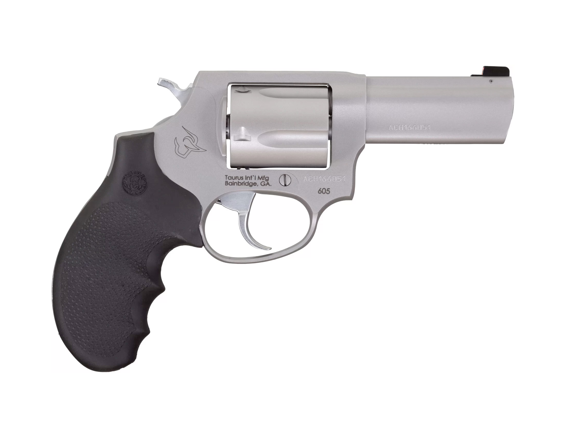 TAURUS Defender 605 357 Mag / 38 Special 3" 5rd Revolver w/ Night Sight | Hogue Rubber Grip