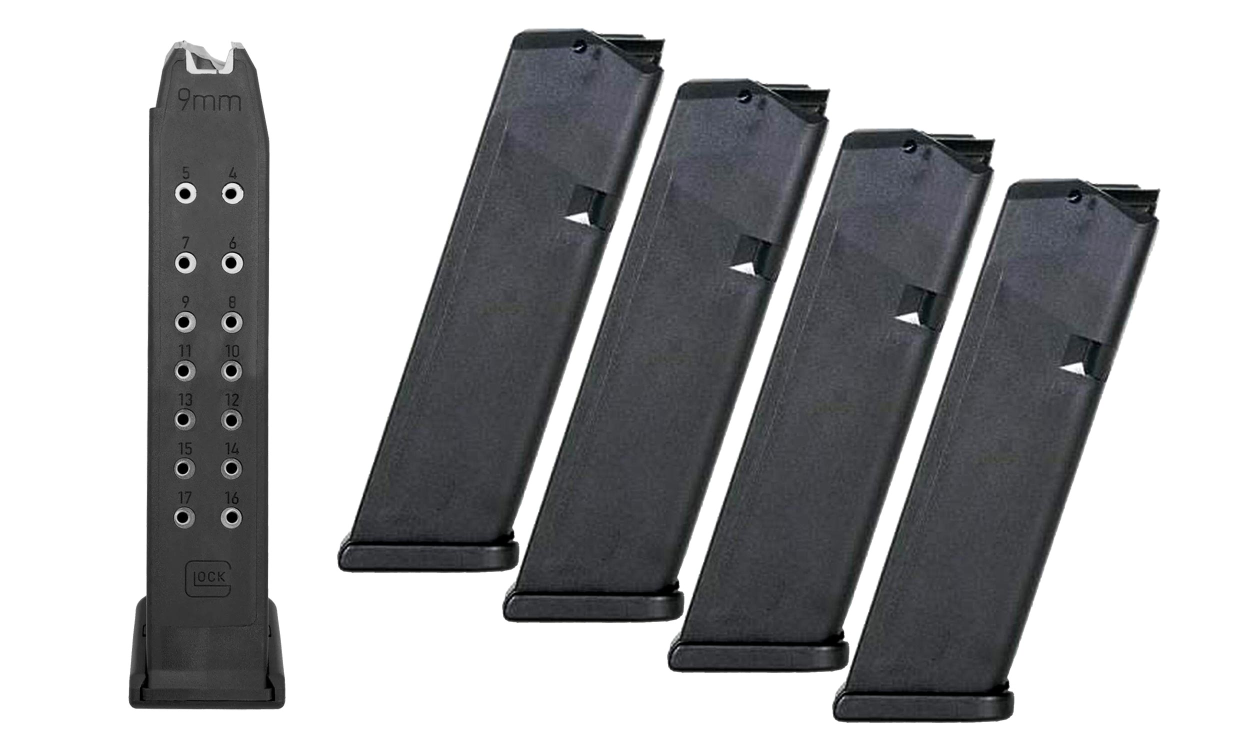 Glock GLOCK G17/G34 9mm 17rd Magazine 5 Pack