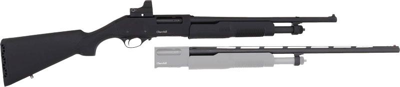 EAA Akkar 20Ga 18.5"/26" Combo Pump Action - Black