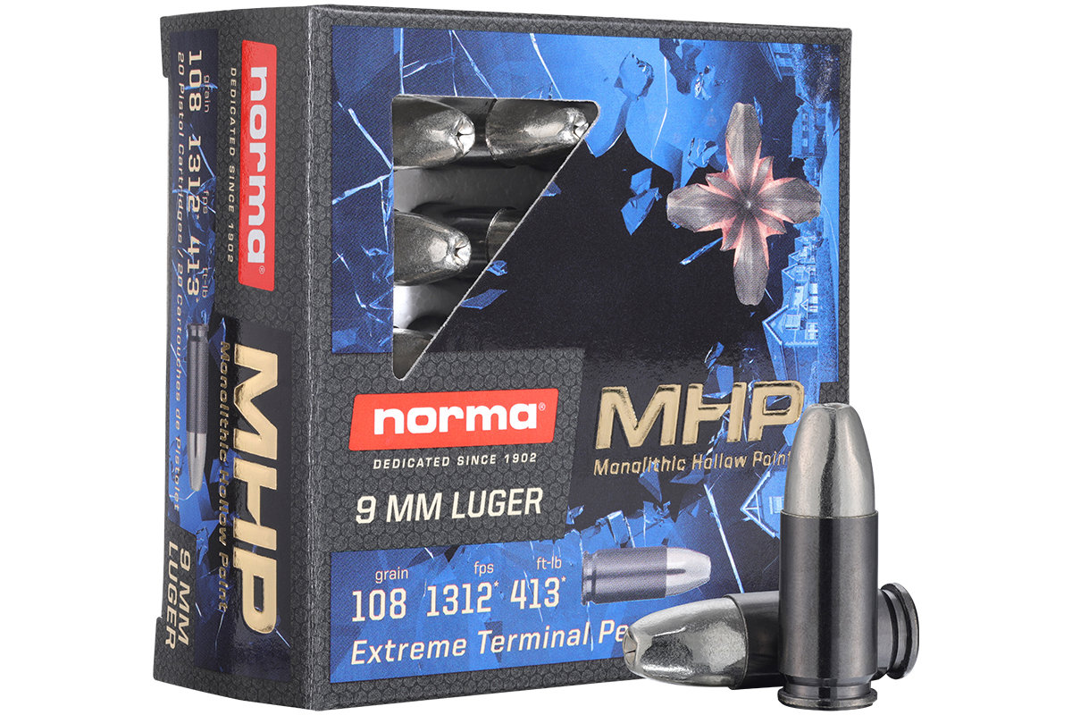 Norma NORMA AMMO 9mm MHP-F Fragmenting 20rd