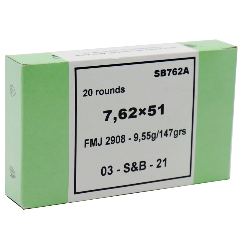 Sellier & Bellot SELLIER BELLOT 7.62x51 147Gr FMJ 20rd