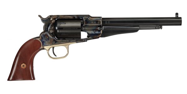 CIMARRON Angel Eyes 1858 45LC / 44 Caliber 8" 6rd Revolver - Case Hardened / Walnut