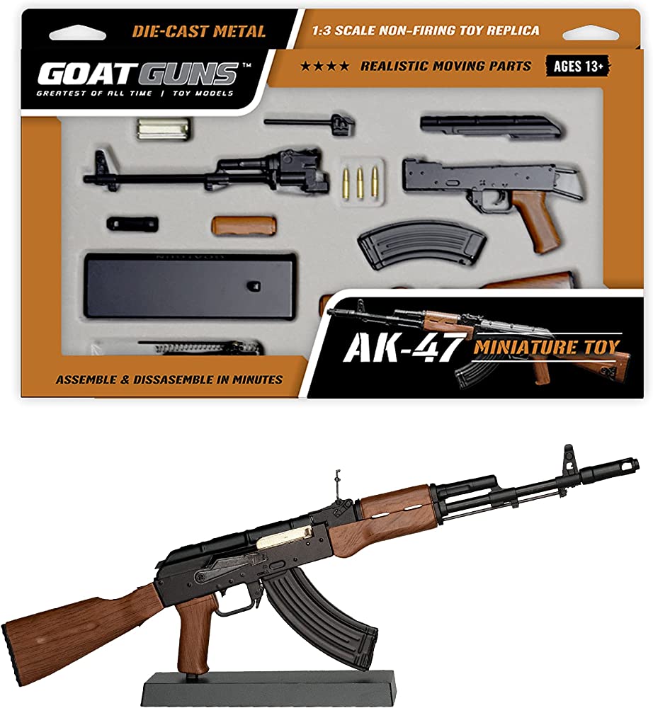GOAT GUNS Mini AK47 Model w/ Display Stand