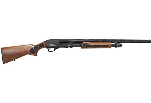 IVER JOHNSON PAS12 12 Gauge 3" 30" 5rd Pump Shotgun - Black / Walnut