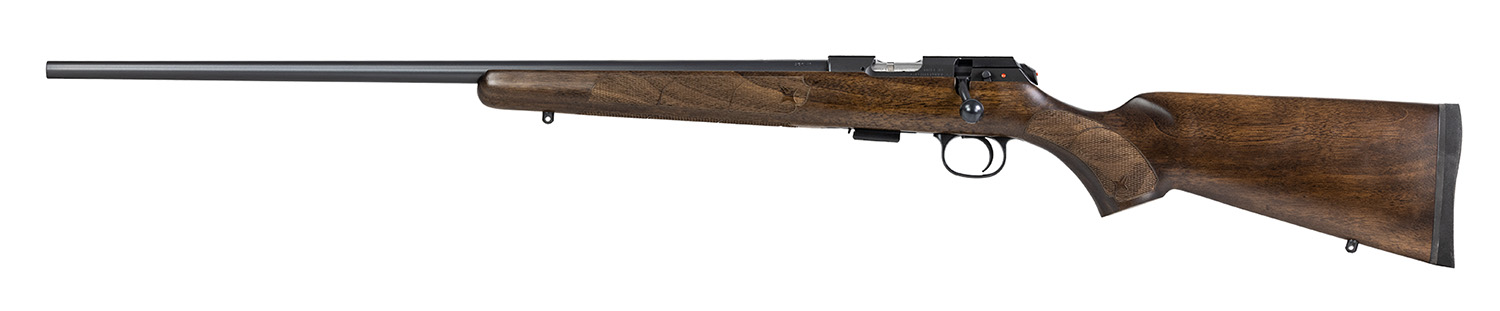 CZ-USA 457 American Left Hand 22 WMR 24" 5rd Bolt Rifle - Blued | Walnut