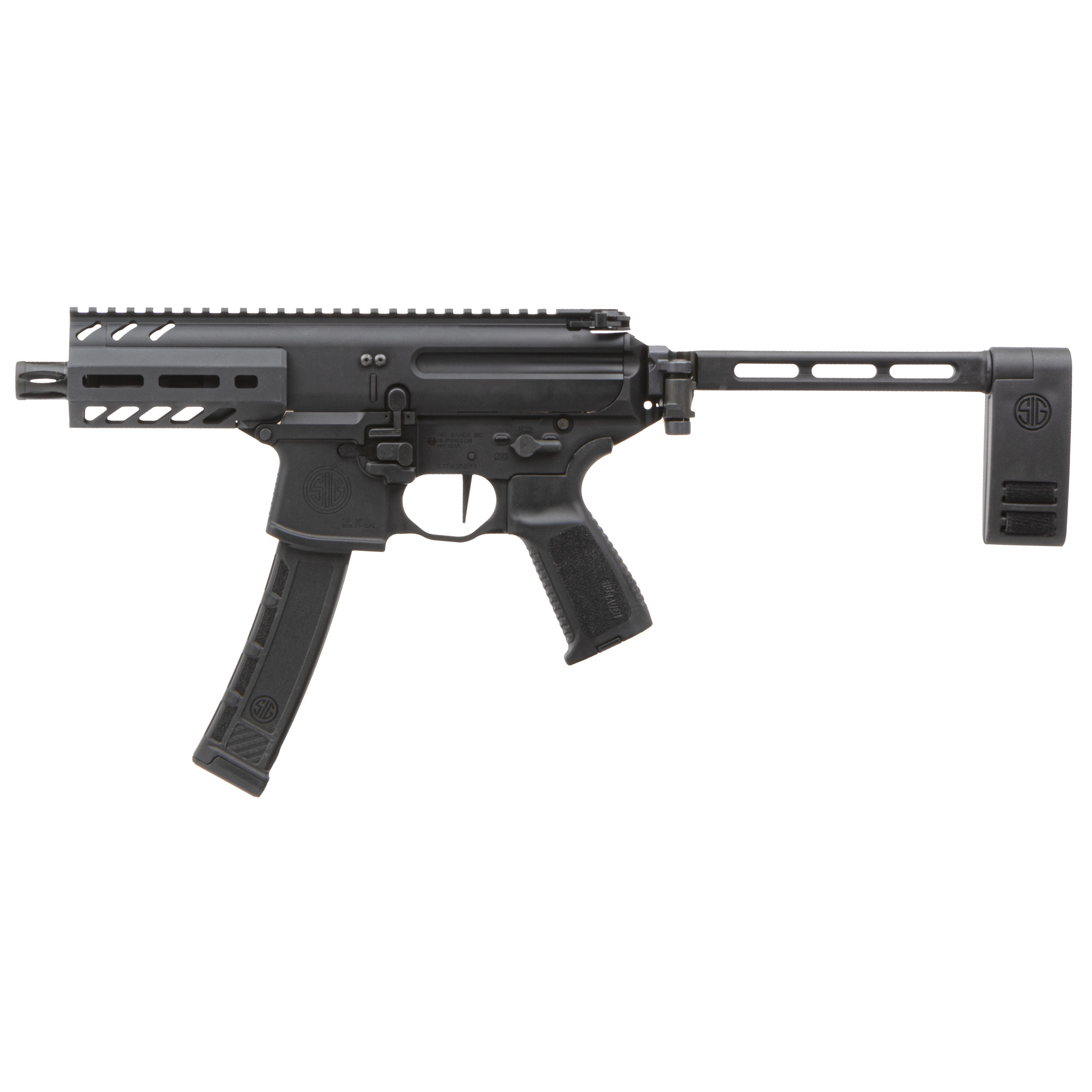 SIG SAUER MPX K 9mm 4.5" 35rd w/ PCB Folding Brace - Black