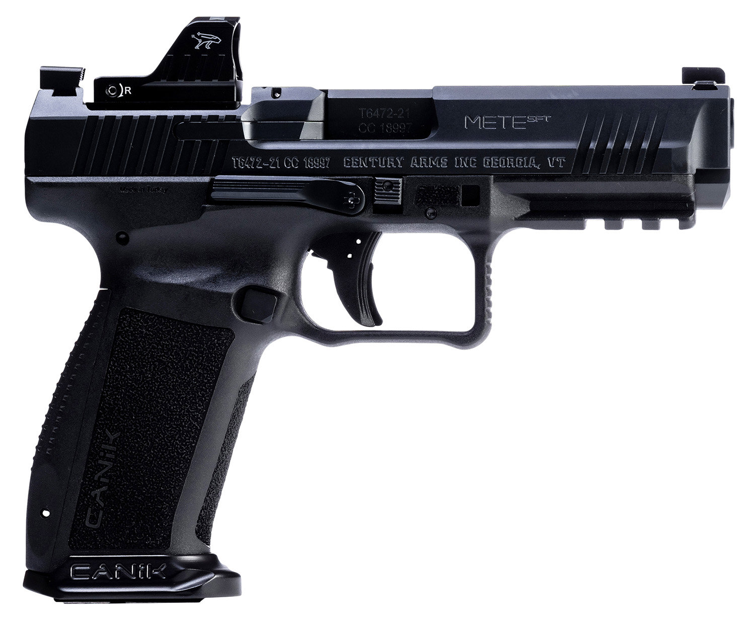 CANIK Mete SFT 9mm 4.46" 20rd Pistol w/ MeCanik M01 Red Dot - Black