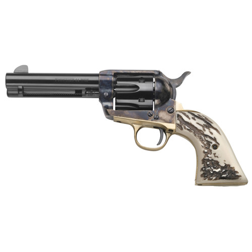 TAYLORS AND COMPANY 1873 Cattleman 357 Mag 475 6rd Revolver  Case Hardened  Stag Grip