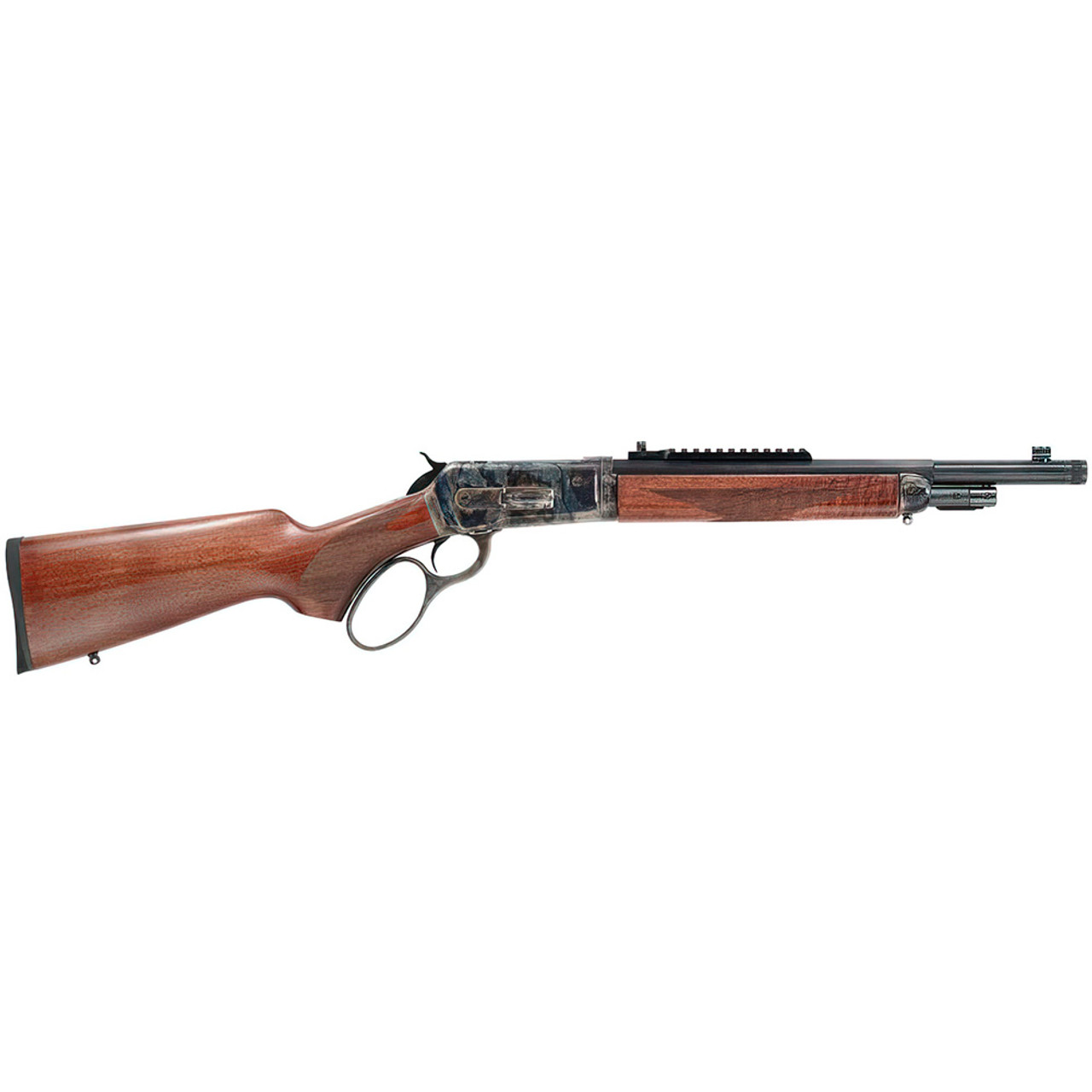 Taylors & Company 550652 Top Break Schofield 44-40 Win Caliber with 7″ Barrel, 6rd Capacity Cylinder, Overall Blued Engraved Finish Steel & Walnut Grip