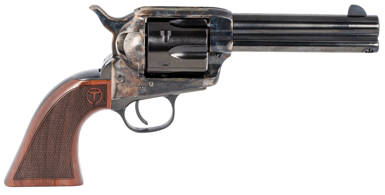 TAYLORS AND COMPANY Smoke Wagon 357 Mag 4.75" 6rd Revolver - Case Hardened | Walnut