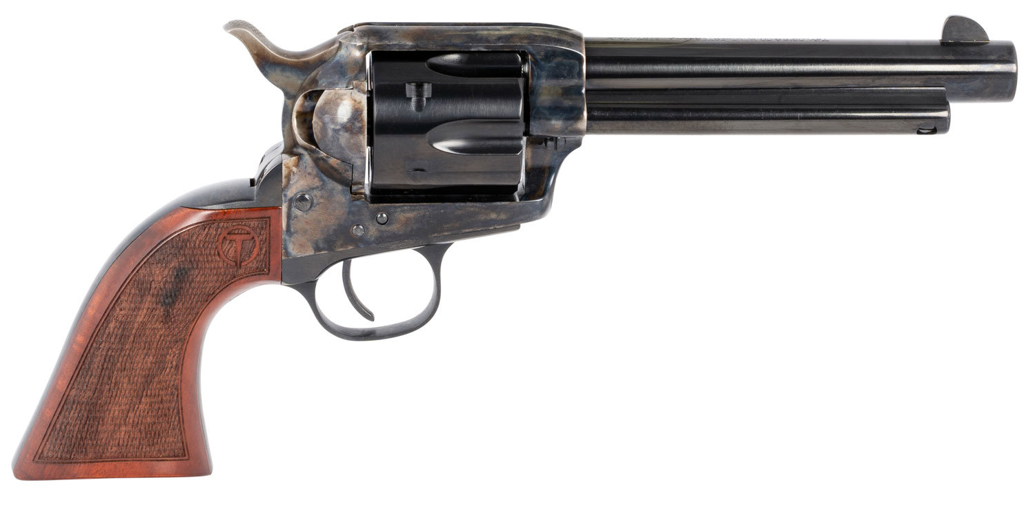 TAYLORS AND COMPANY Smoke Wagon 357 Mag 5.5" 6rd Revolver - Case Hardened | Walnut
