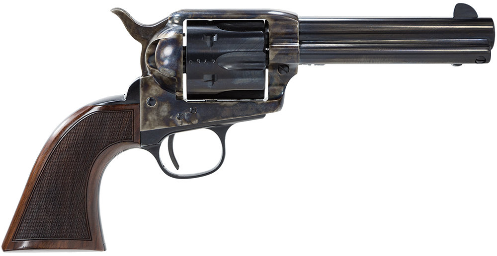 TAYLORS AND COMPANY Smoke Wagon 357 Mag 4.75" 6rd Revolver - Case Hardened | Walnut