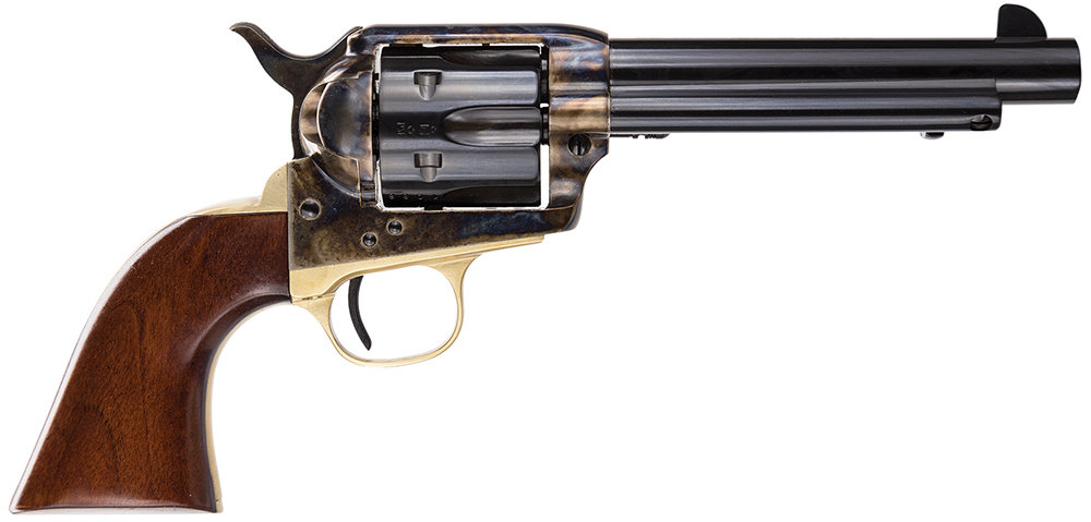 TAYLORS AND COMPANY Ranch Hand 45 LC 5.5" 6rd Revolver - Case Hardened | Walnut