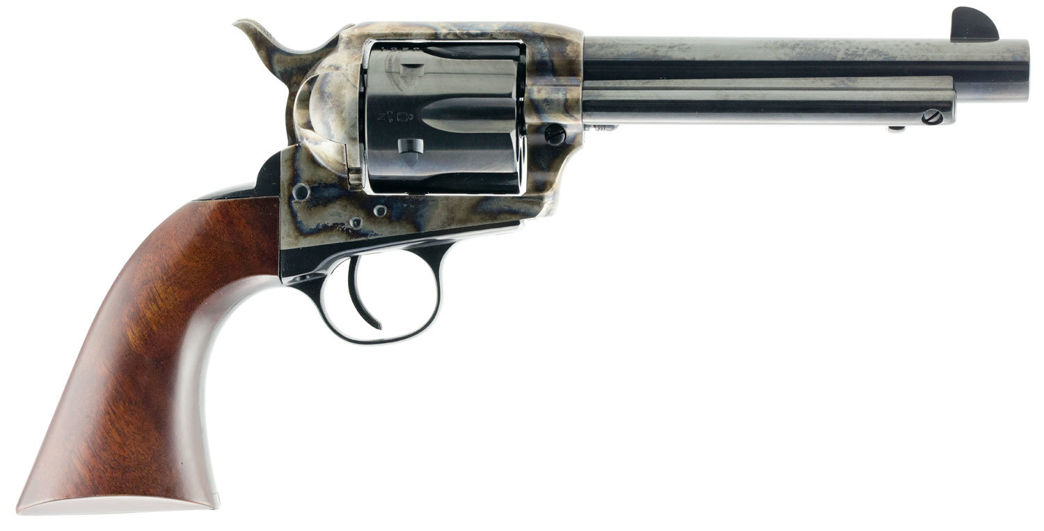 TAYLORS AND COMPANY The Gunfighter 45 LC 5.5" 6rd Revolver - Case Hardened / Walnut