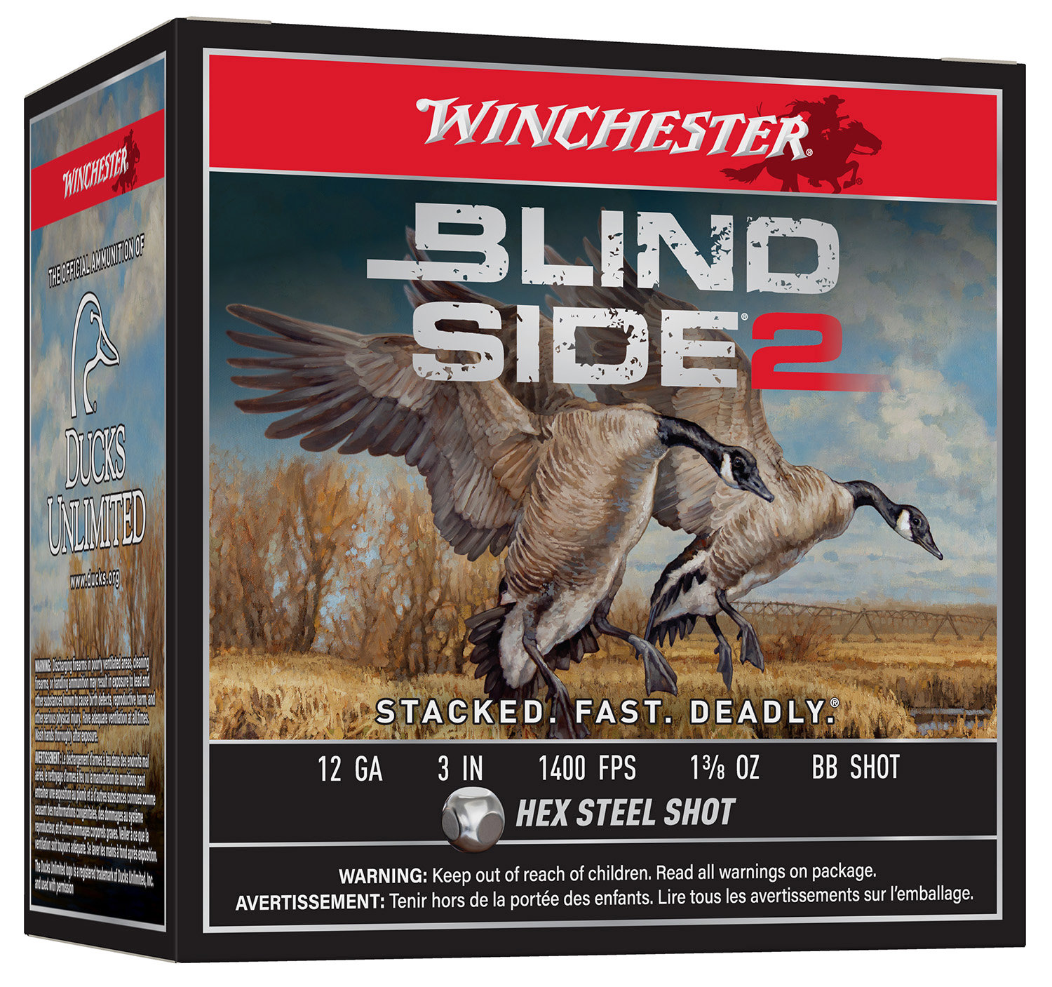 Winchester WINCHESTER AMMO Blind Side 2 12 Gauge 3" 1400 FPS 1-3/8 oz BB Shot