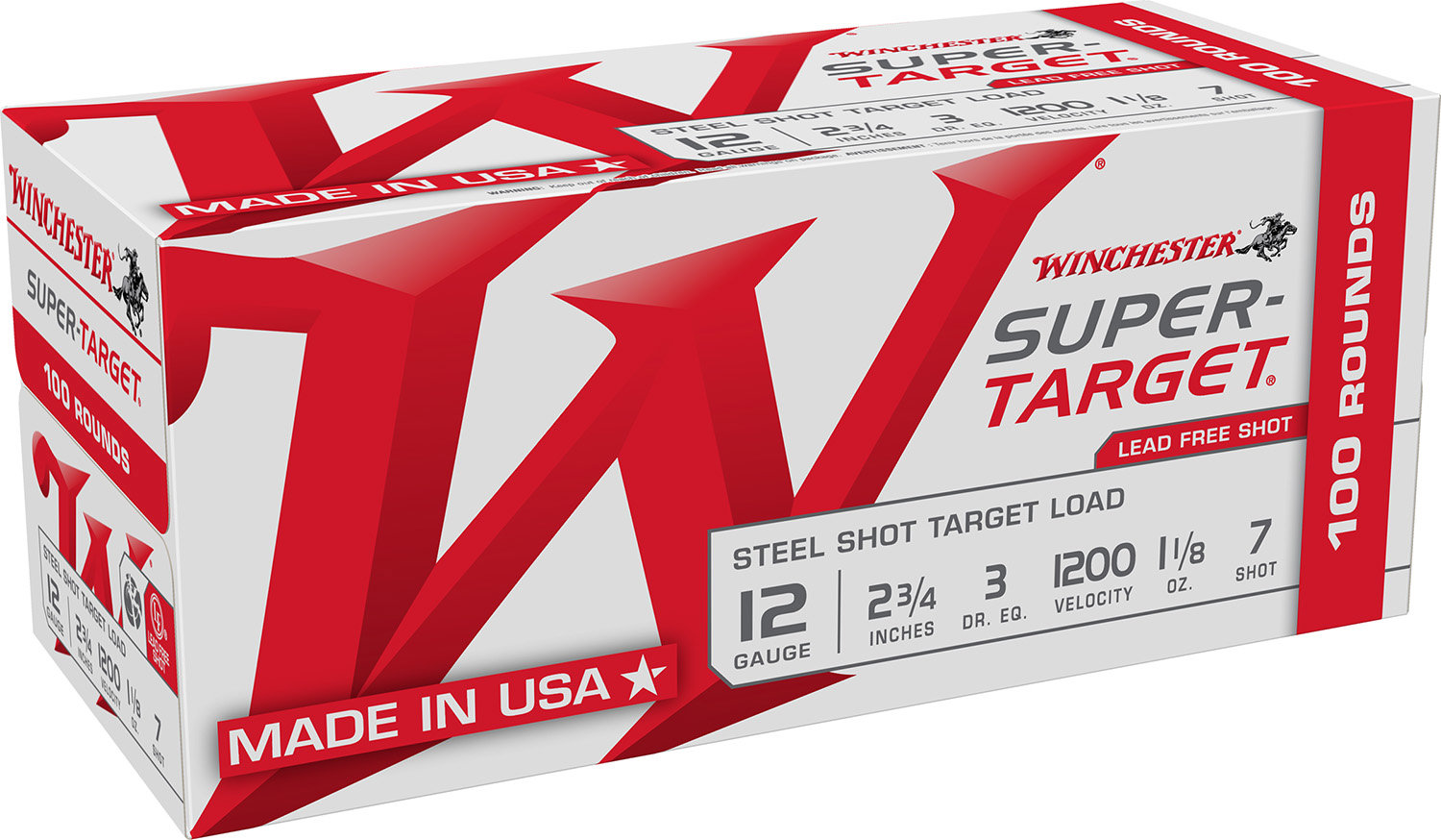 Winchester WINCHESTER AMMO 12Ga 2-3/4" #7 Super-Target Steel Target 1-1/8oz 1