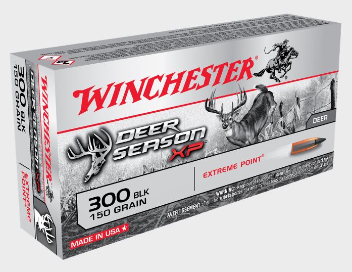 Winchester WINCHESTER DEER SEASON XP 300 AAC Blackout 150Gr Extreme Point Brass Ammunition | 20 Rounds