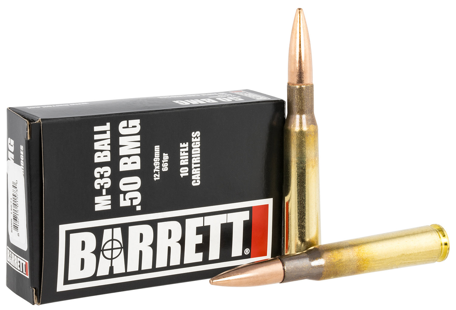 BARRETT M33 Ball Ammo 50 BMG 661gr Ammunition | 250 Round Case