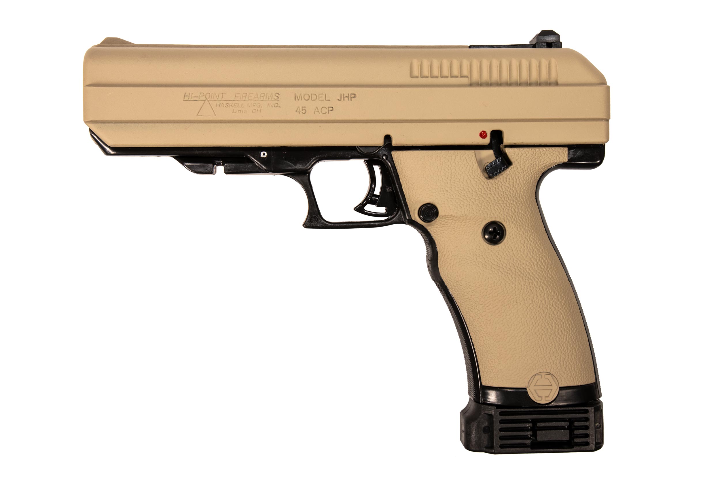HI-POINT JH/P 45 ACP 4.50" 9rd Pistol - Tan / Black