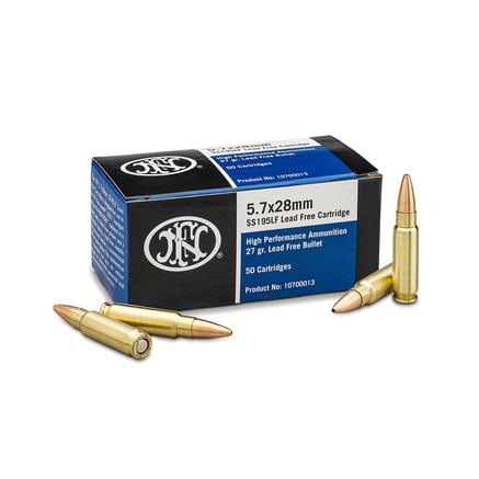 FN America 5.7x28mm 27gr Lead Free Jacketed Hollow Point Ammunition | 2000 Rounds