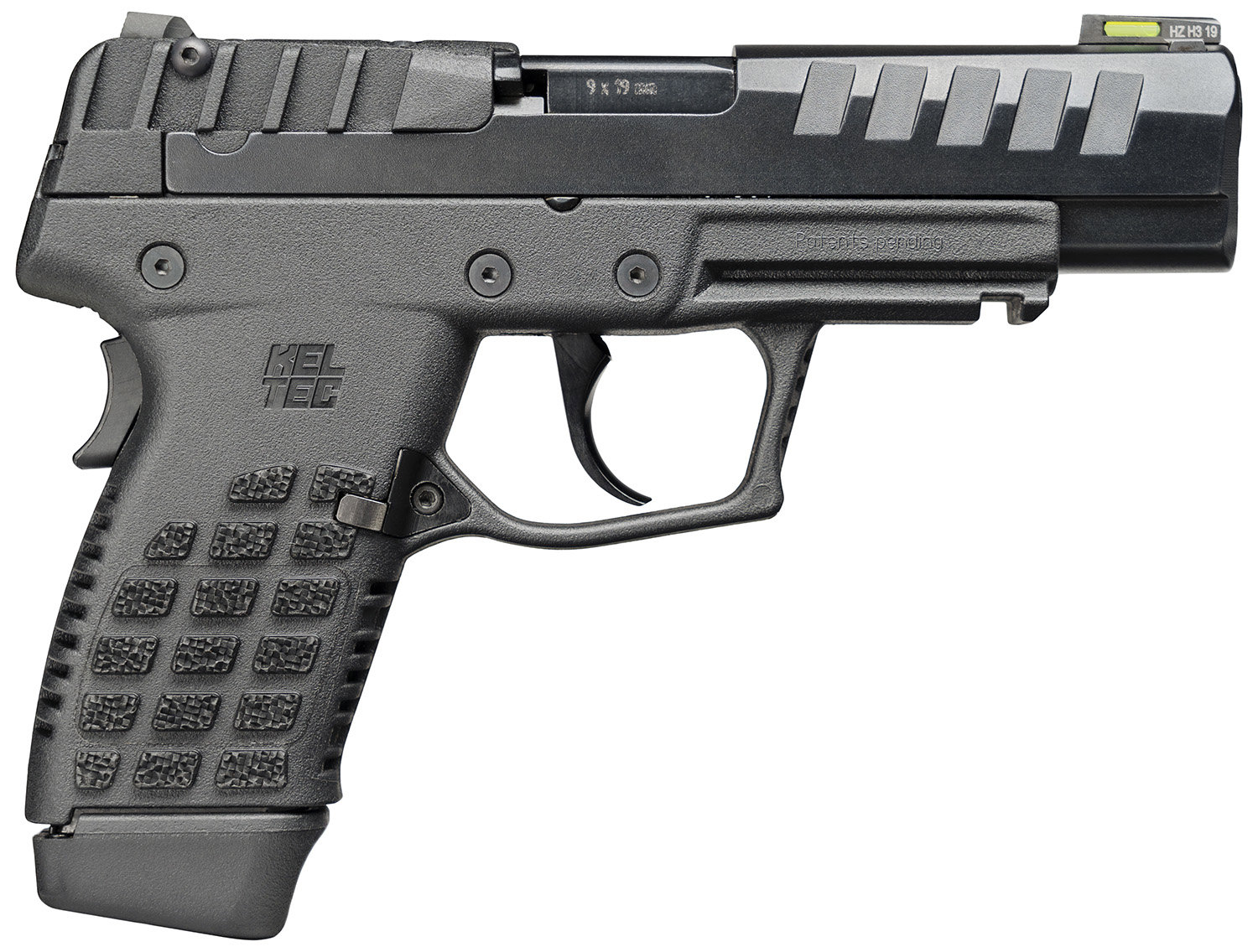 KELTEC P15 9mm 4" 15rd Pistol w/ Fiber Optic Sights - Black Polymer
