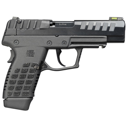 KELTEC P15 9mm 4 15rd Pistol w Fiber Optic Sights  Black Polymer