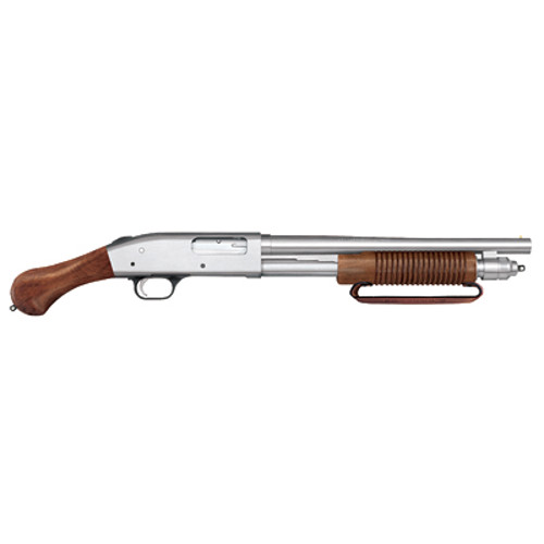 MOSSBERG 590 Shockwave 12 Gauge 144 5rd  Nickel  Chrome