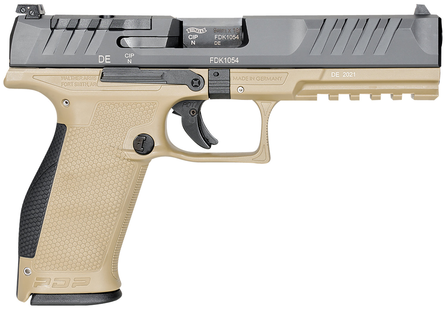 Walther PDP Tan 9mm 5″ Barrel 18-Rounds Optics Ready