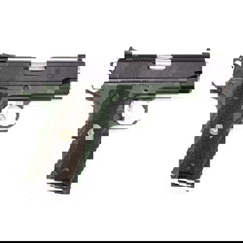 WILSON COMBAT CQB COMPACT 1911 45ACP 5 8rd Pistol w Night Sights  OD Green  Black