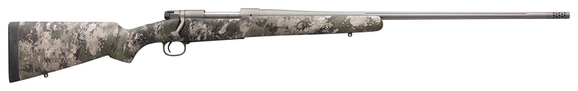 WINCHESTER Model 70 Extreme 300 WSM 24" 3rd Bolt Rifle w/ Muzzle Brake - Tungsten / TrueTimber VSX