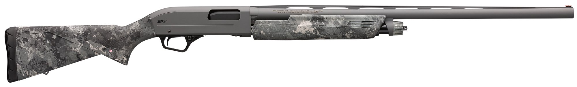WINCHESTER SXP Hybrid Hunter 12 Gauge 3.5" 28" 4rd Pump Shotgun - Tungsten / TrueTimber Midnight
