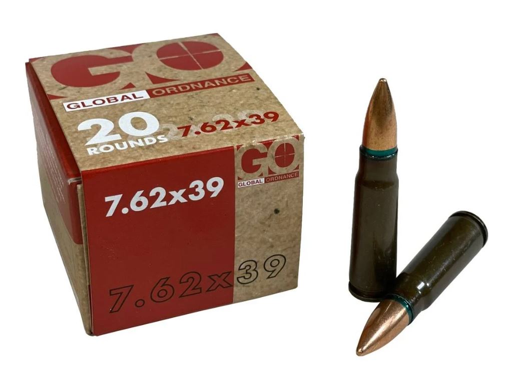 Global Ordnance GLOBAL ORDNANCE 7.62x39 122Gr Steel Case 20rd Ammunition