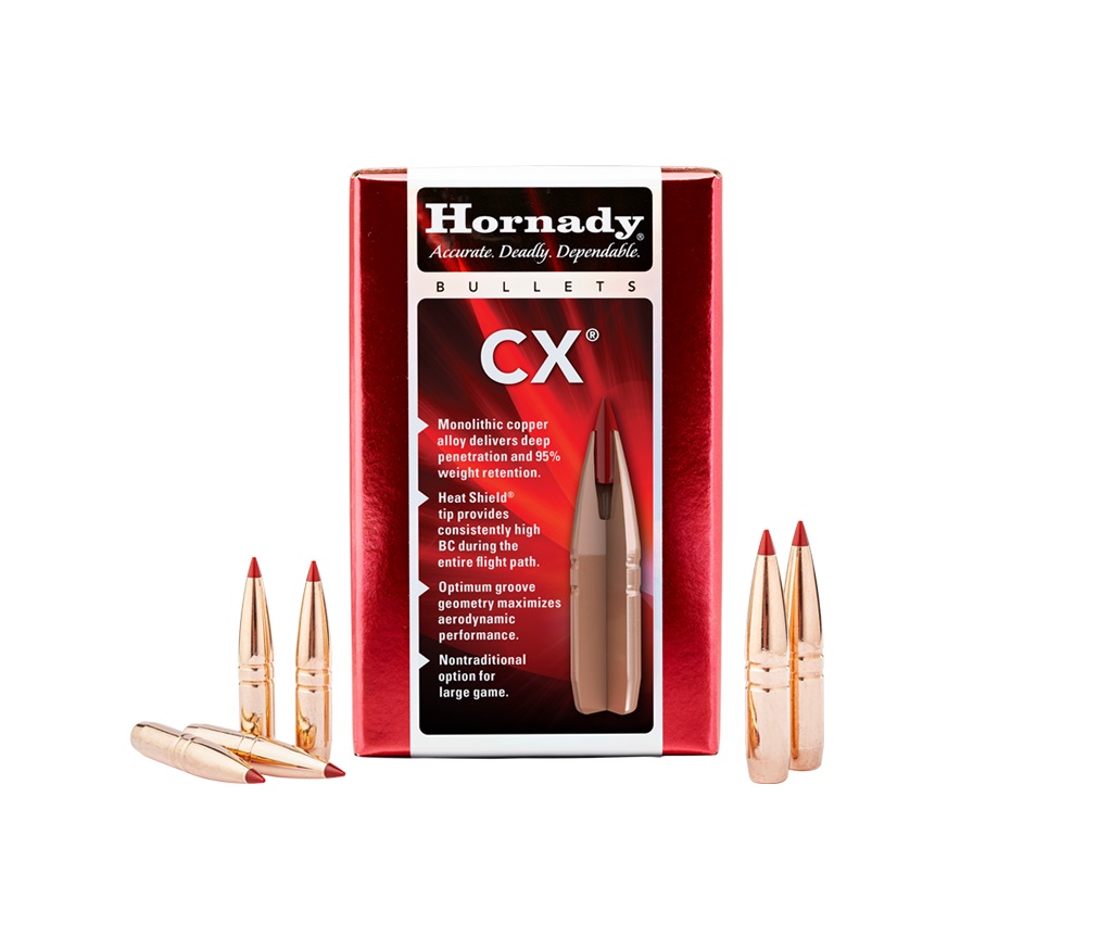Hornady 22402 CX 22 Cal .224 50 gr Copper Solid 50 Per Box/ 40 Case