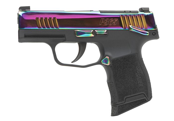 SIG SAUER P365 380 ACP 3.1" 10rd Optic Ready Pistol w/ XRAY3 Night Sights & Manual Safety - Rainbow