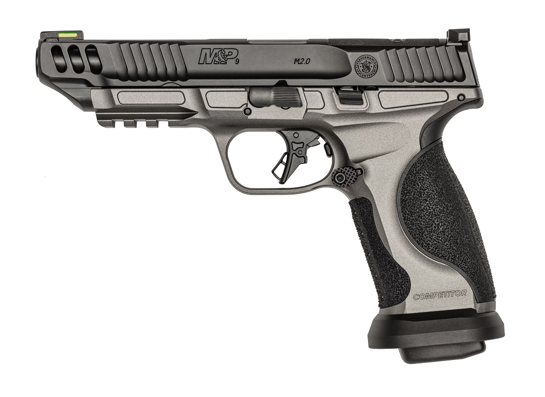 Smith & Wesson M&P9 M2.0 Competitor 9mm 5" 17rd Optic Ready Pistol w/ No Thumb Safety - Two-Tone