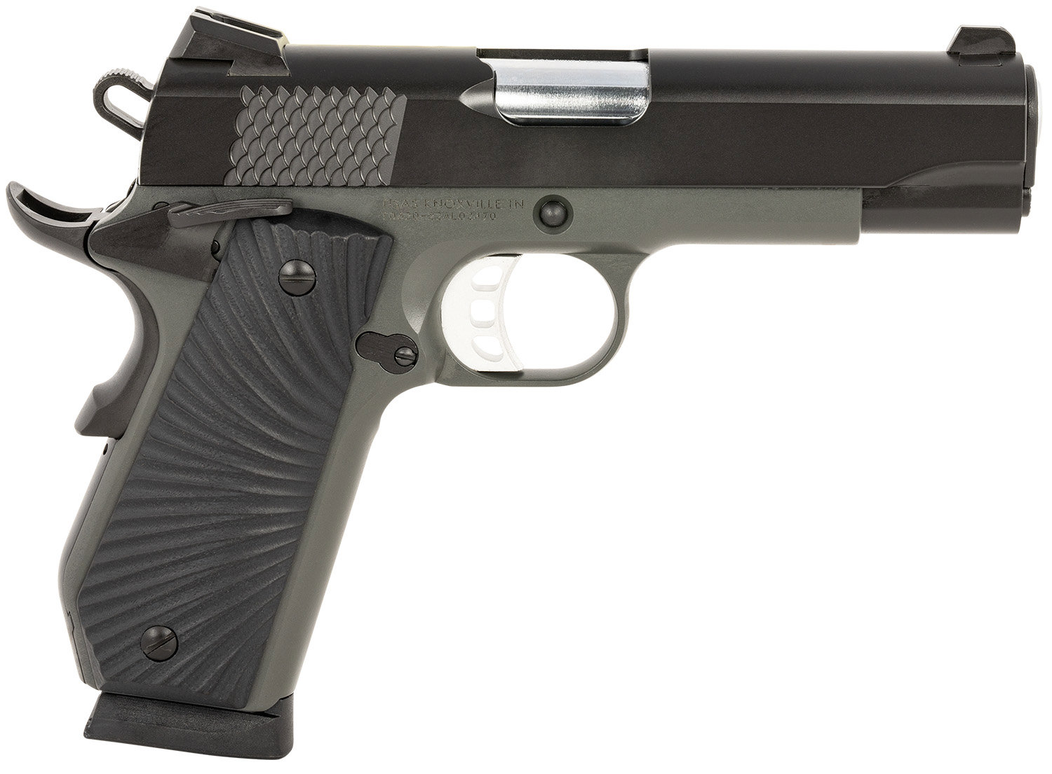 TISAS 1911 Stingray 9mm 4.25" 9+1 Pistol - Black w/ G10 Sunburst Grips
