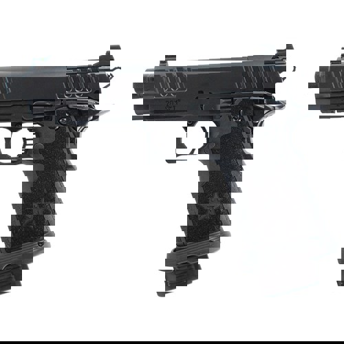 STACCATOP 9mm 5 Threaded Barrel Curved Trigger 17rd  Black