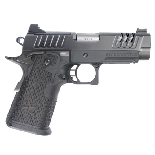 STACCATO C2 Tactical XSeries 9mm 39 16rd Curved Trigger  Black