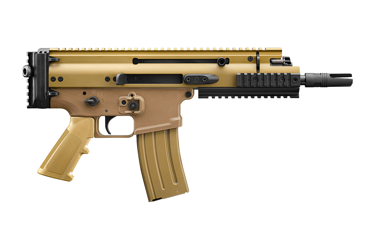 FN AMERICA SCAR 15P VPR 5.56 NATO 7.5" 30+1 Pistol - FDE