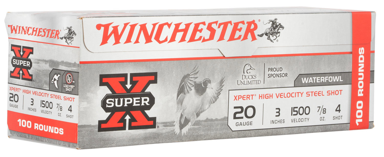 Winchester Repeating Arms Winchester Ammo Wex2034Vp Super X Xpert High Velocity 20 Gauge 3.5 7 8 Oz 4 Shot 100 Bx 2 Cs Value Pack