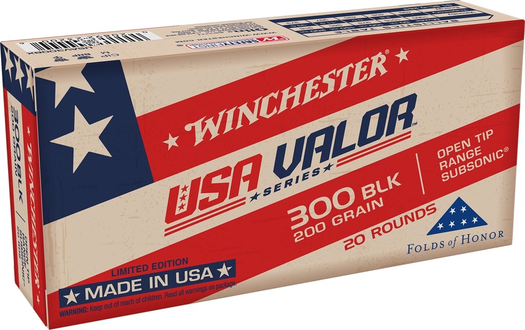 Winchester Repeating Arms Win USA Valor 300BLK 200GR FMJ Ot 20 10