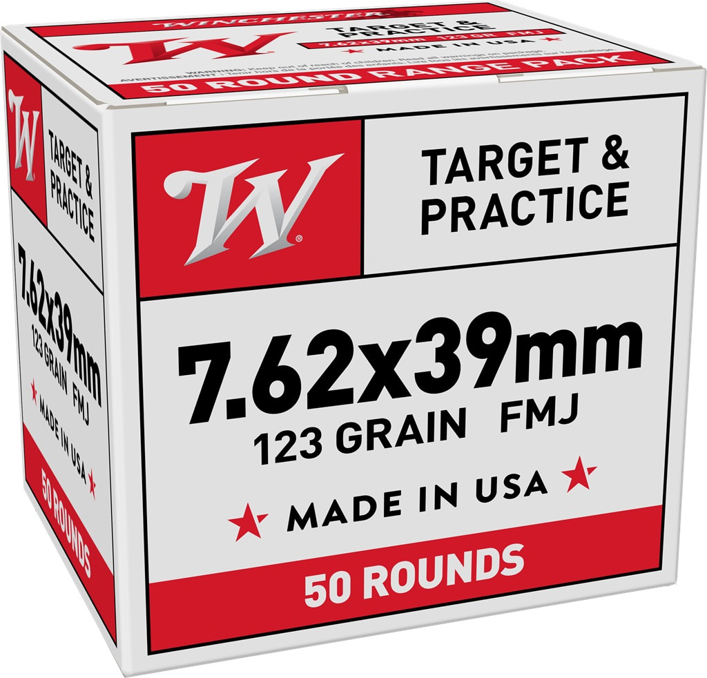 Winchester Repeating Arms WIN LC 7.62X39 123GR FMH 50RD BULK PACK AMMUNITION